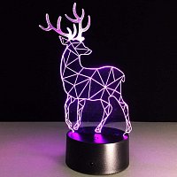 Lampa s 3D iluzí - jelen